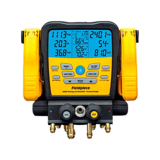 MANOMETROS SET DIGITAL MULTIREFRIGERANTE (COMPATIBLE A2L) MICRONES (50 A 9999) USB-C FIELDPIECE.